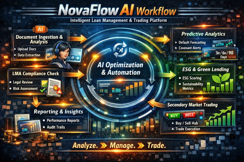 NovaFlow AI - Intelligent Loan Management & Trading Platform – screenshot 1