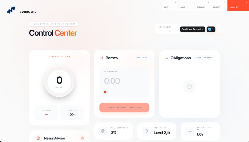 BorrowIQ — AI-Powered On-Chain Credit Intelligence – screenshot 4