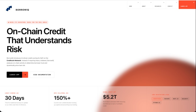 BorrowIQ — AI-Powered On-Chain Credit Intelligence – screenshot 5