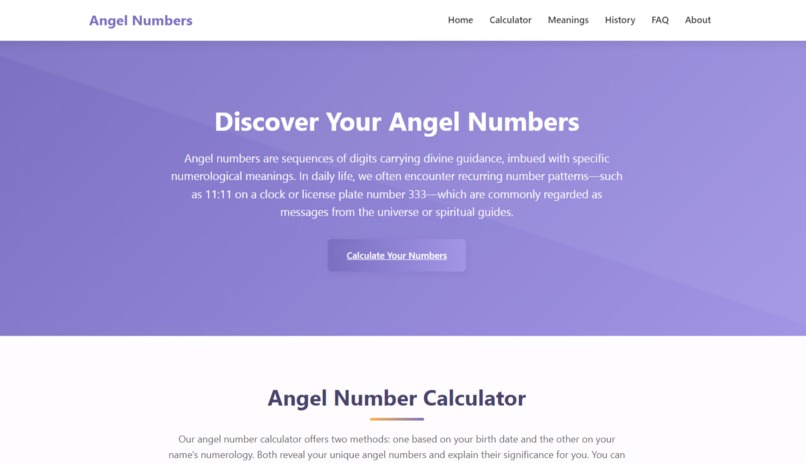 Angel Number Calculator – screenshot 1