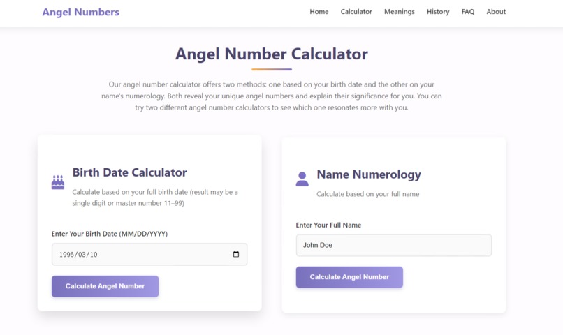 Angel Number Calculator – screenshot 2