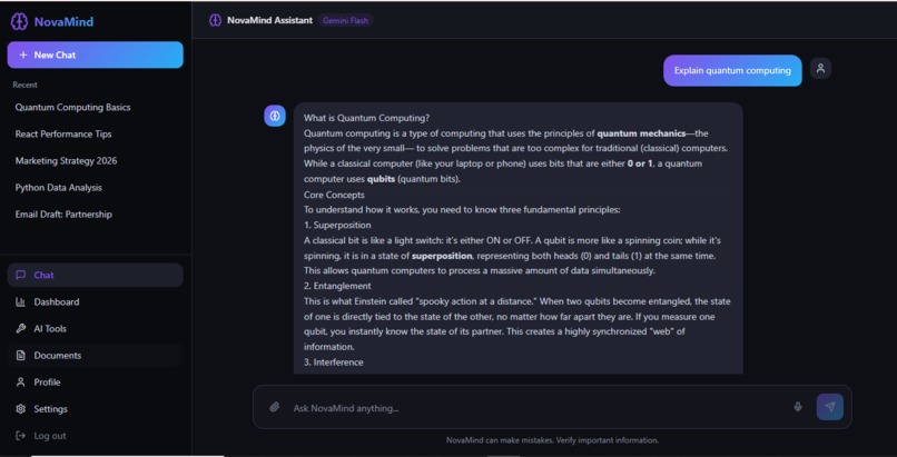 NovaMind – screenshot 1