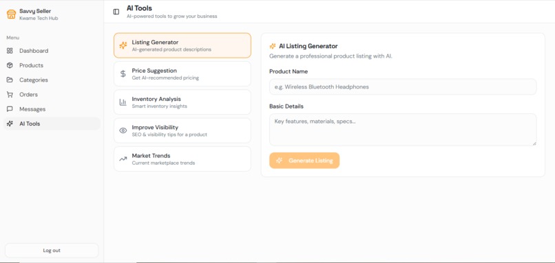 Savvy — AI-Powered Fashion Marketplace – screenshot 11