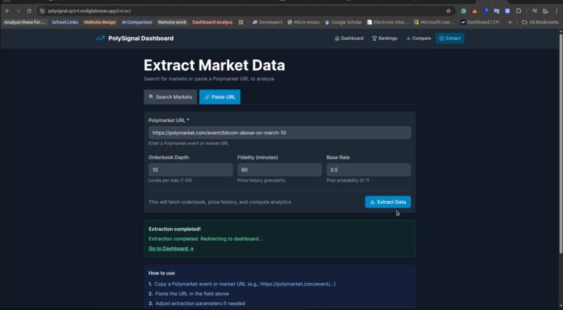 PolySignal — Polymarket Analytics Platform – screenshot 1