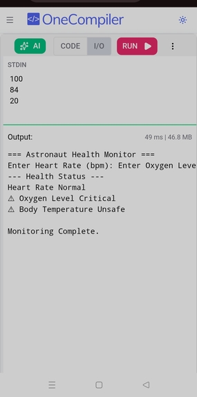 Astronaut Health Checker  – screenshot 4