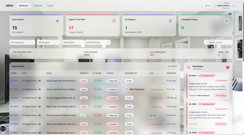 OPSLY — AI-Powered Property Management Platform – screenshot 2