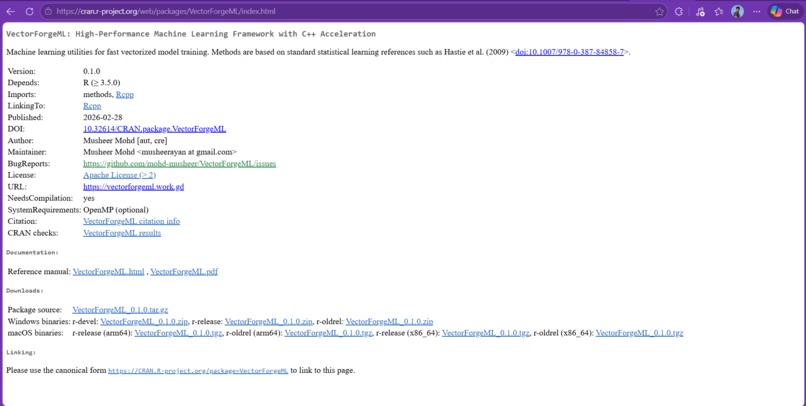 VectorForgeML – High-Performance Machine Learning Framework – screenshot 4