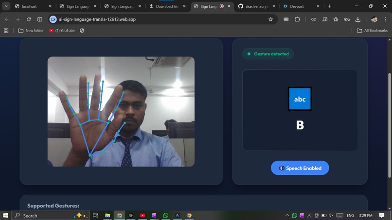 AI sign language translator – screenshot 1