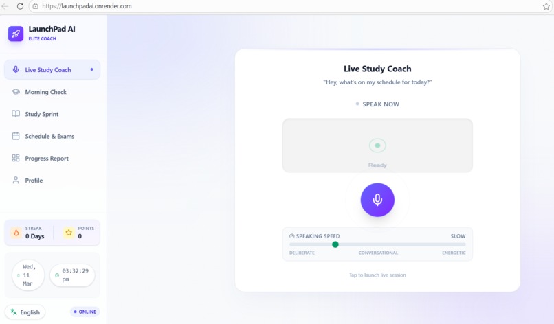 LaunchPad AI: Your Elite Voice-Native School Success Coach – screenshot 3