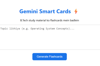 Gemini Flashcard Maker