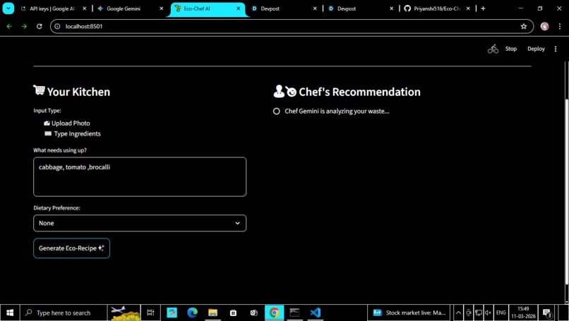 Eco-Chef AI – screenshot 1