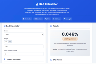 BAC Calculator