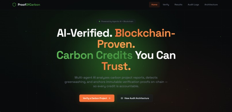 Proof of Carbon  – screenshot 1