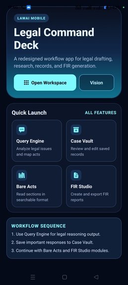 Gemini Powered LawAi Mobile for India – screenshot 1