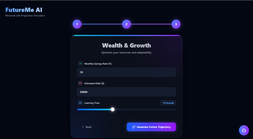 FutureMe AI – Personal Life Projection Simulator – screenshot 4