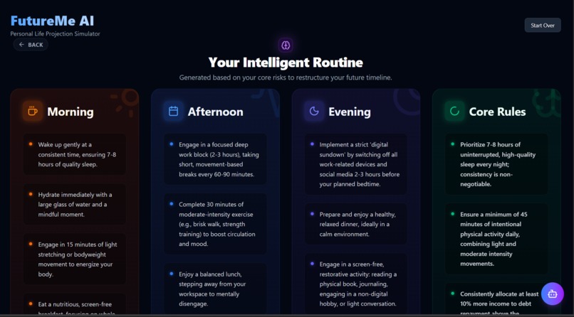 FutureMe AI – Personal Life Projection Simulator – screenshot 9