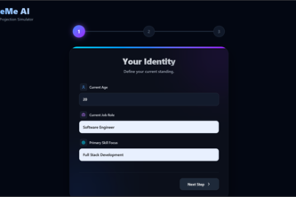 FutureMe AI – Personal Life Projection Simulator