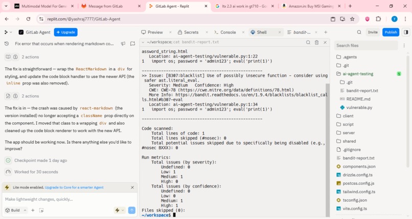 Sentinel AI: Autonomous GitLab Security Auditor – screenshot 1