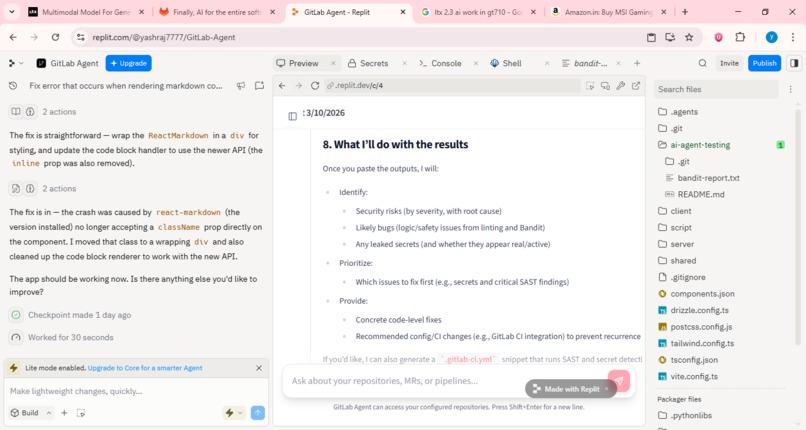 Sentinel AI: Autonomous GitLab Security Auditor – screenshot 2