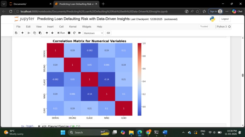 Loan Defaulter Prediction System – screenshot 1