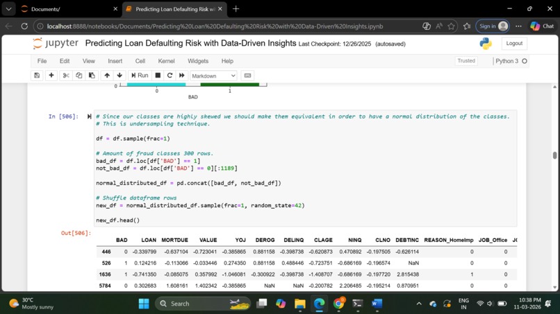 Loan Defaulter Prediction System – screenshot 7