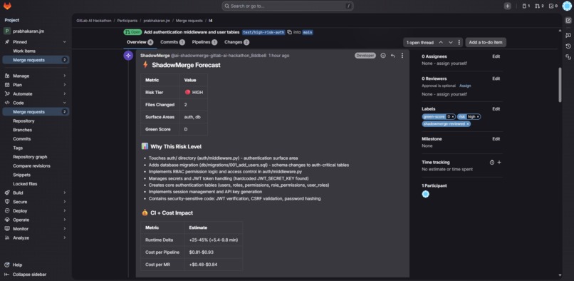 ShadowMerge: Predict Merge Impact – screenshot 8