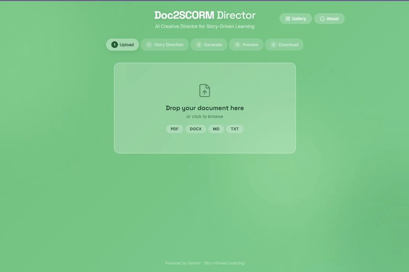Doc2SCORM Director – screenshot 1