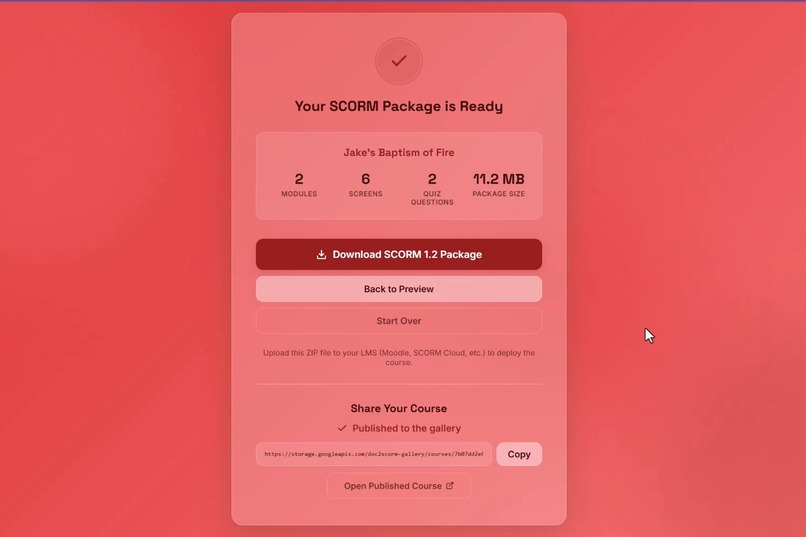 Doc2SCORM Director – screenshot 5