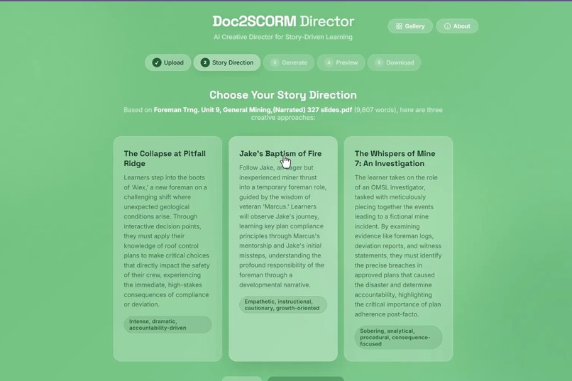 Doc2SCORM Director – screenshot 3