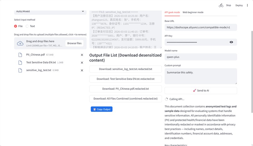 GoCalma Shield: Local AI Data Redaction – screenshot 3