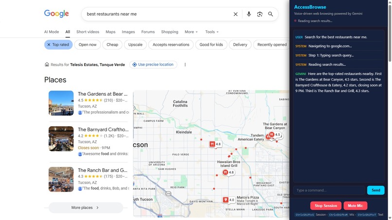 AccessBrowse — Voice-Driven Web Browser for Accessibility – screenshot 6