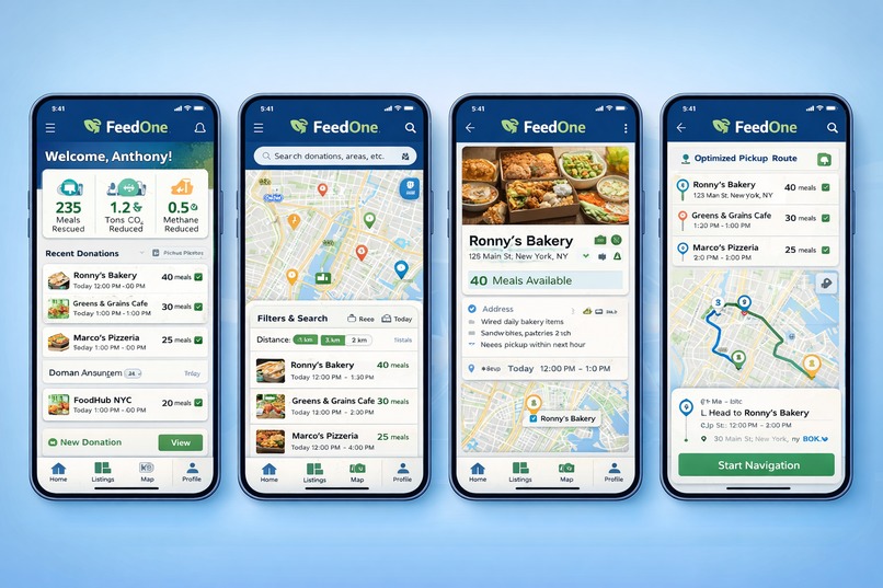 FeedOne – AI Powered Surplus Food Coordination Platform – screenshot 3