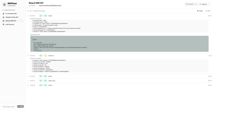 RESTless — AI-Powered API Mocking for Social Good – screenshot 5