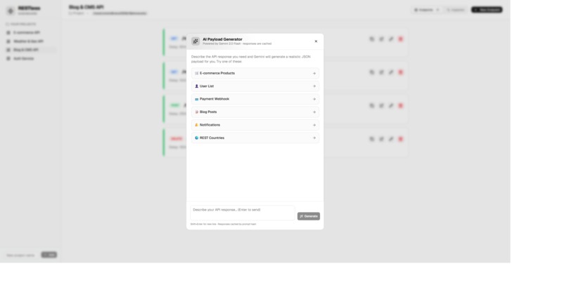 RESTless — AI-Powered API Mocking for Social Good – screenshot 3