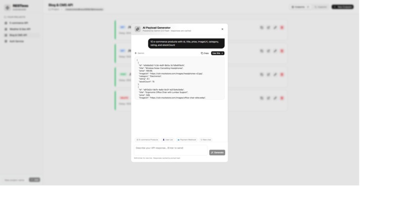 RESTless — AI-Powered API Mocking for Social Good – screenshot 4