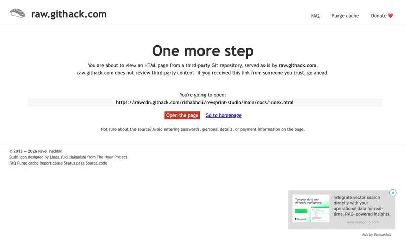 RevSprint Studio – screenshot 1