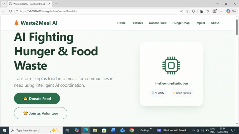 Waste2Meal AI – screenshot 1