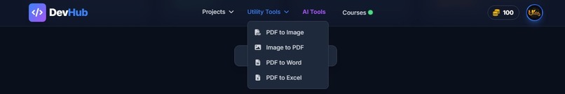 DevHub – screenshot 2