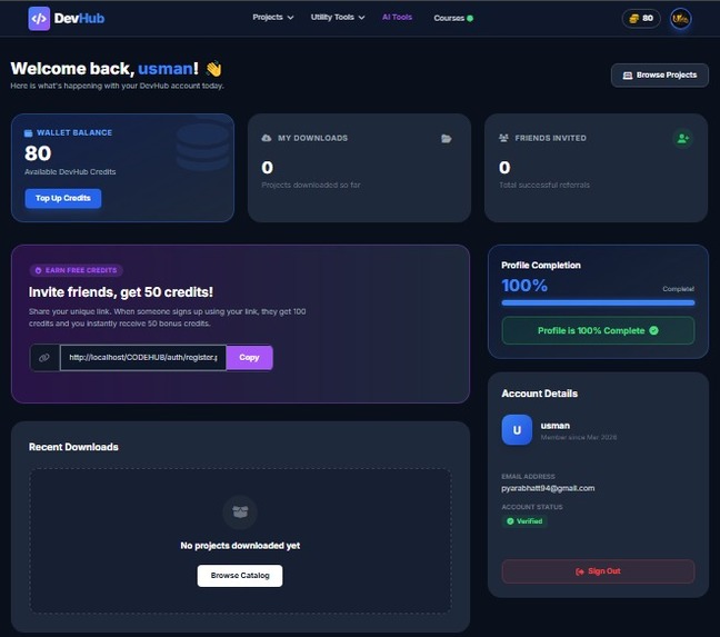 DevHub – screenshot 7