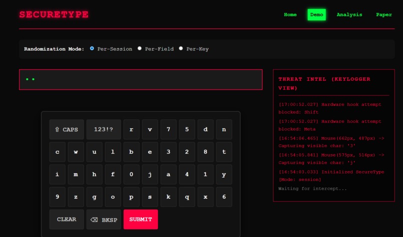 ANTI-KEYLOGGER – screenshot 1