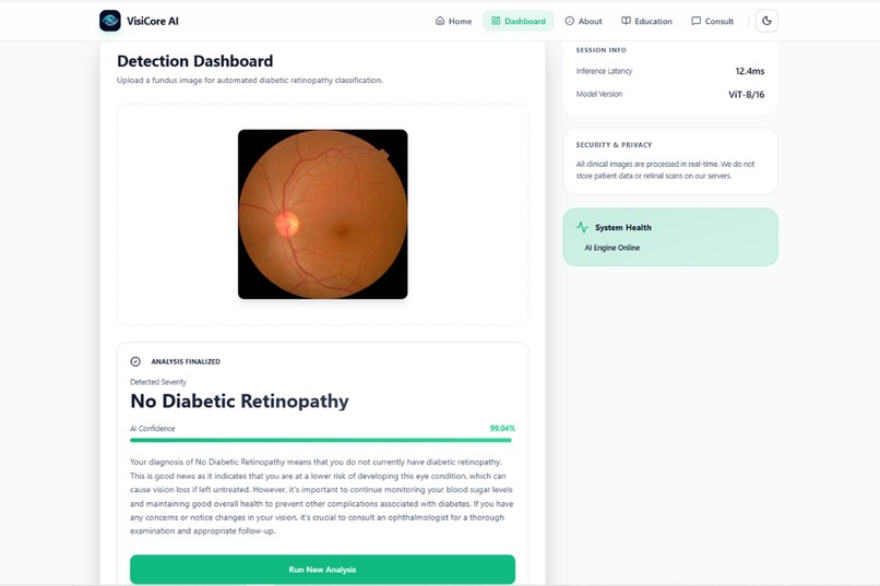 VisiCore AI — Retinal Health Screening Platform – screenshot 2