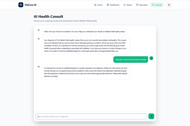 VisiCore AI — Retinal Health Screening Platform – screenshot 2