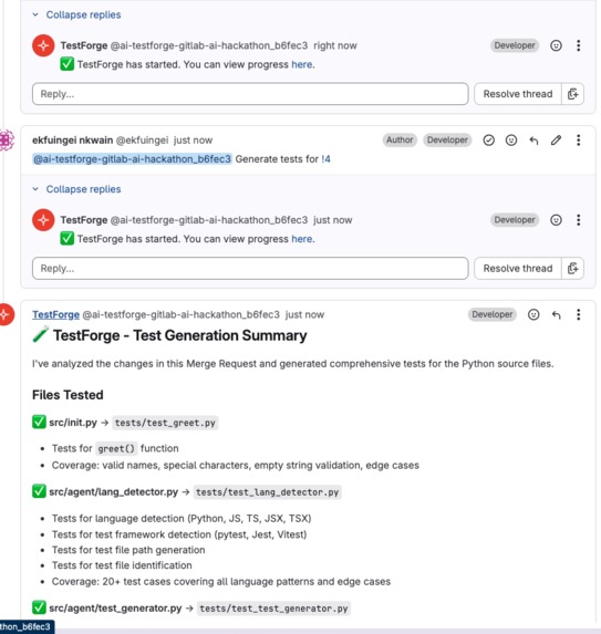 testforge-agent – screenshot 4