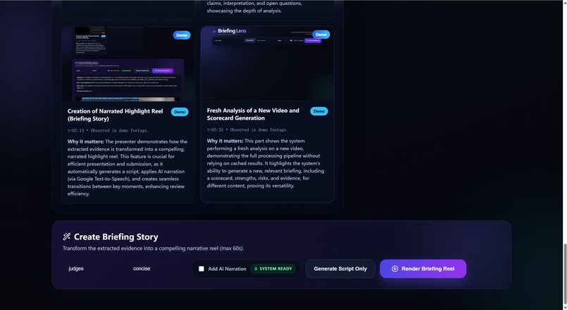BriefingLens – screenshot 1