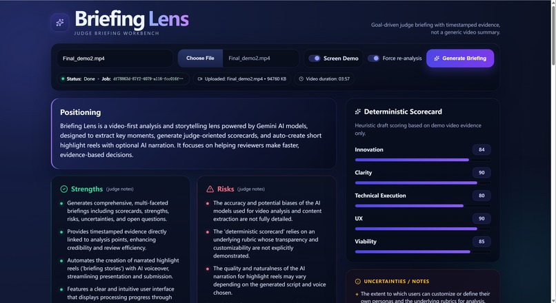 BriefingLens – screenshot 5