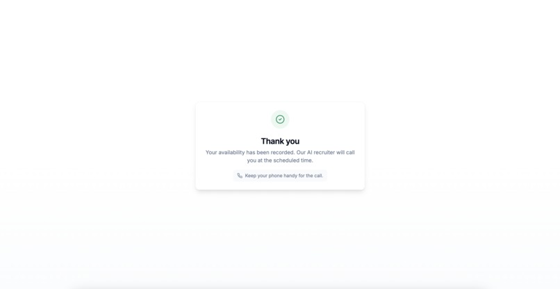 TimekeeperX Hiring Agent: Production-Grade SIP Voice Screen – screenshot 6