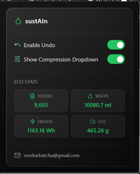 sustAIn – screenshot 2