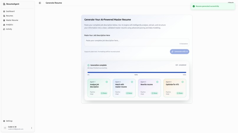 ResumeAgent – screenshot 4