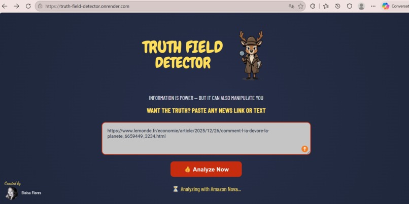 Truth Field Detector – screenshot 2