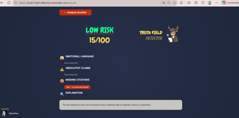 Truth Field Detector – screenshot 5
